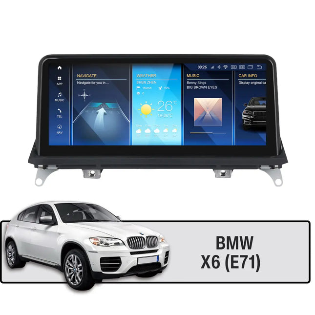 BMW Touchskärm E71 X6 CarPlay / Android Auto