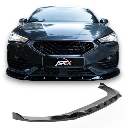 Blanksvart Frontsplitter Cupra Leon Mk1 2020-2024