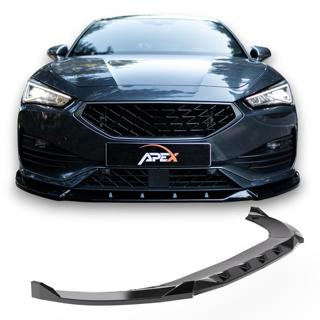 Blanksvart Frontsplitter Cupra Leon Mk1 2020-2024