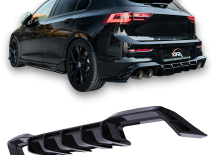 Blanksvart Diffuser Volkswagen Golf Mk8 2020-2024 (R)