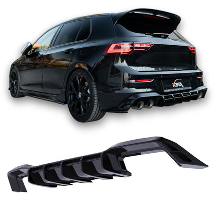 Blanksvart Diffuser Volkswagen Golf Mk8 2020-2024 (R)