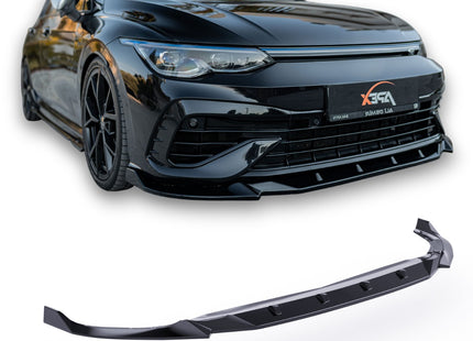 Blanksvart Frontsplitter Volkswagen Golf Mk8 2020-2024 (R)