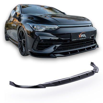Blanksvart Frontsplitter Volkswagen Golf Mk8 2020-2024 (R)