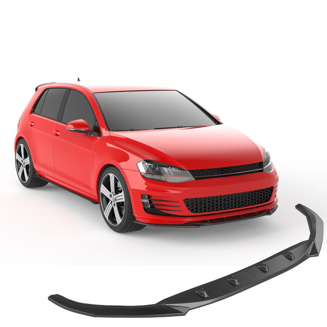 Blanksvart Frontsplitter Volkswagen Golf Mk7 2013-2016 (GTI)