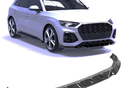 Blanksvart Frontsplitter Audi Q5 Mk2 Facelift 2020-2024 (S-Line / SQ5)