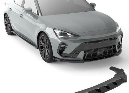 Blanksvart Frontsplitter Cupra Leon Mk1 Facelift 2024+