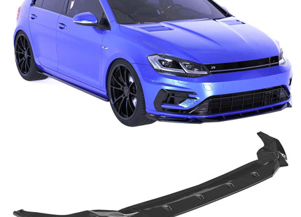 Blanksvart Frontsplitter Volkswagen Golf Mk7.5 2016-2020 (R / R-Line)