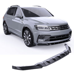 Blanksvart Frontsplitter Volkswagen Tiguan Mk2 2015-2020 (R-Line)