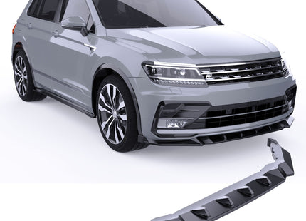 Blanksvart Frontsplitter Volkswagen Tiguan Mk2 2015-2020 (R-Line)