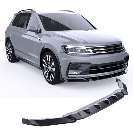 Blanksvart Frontsplitter Volkswagen Tiguan Mk2 2015-2020 (R-Line)