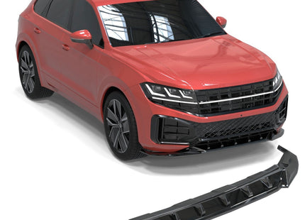 Blanksvart Frontsplitter Volkswagen Touran Mk3 Facelift 2024+ (R-Line)