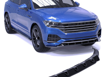 Blanksvart Frontsplitter Volkswagen Touareg Mk3 2018-2023 (R-Line)