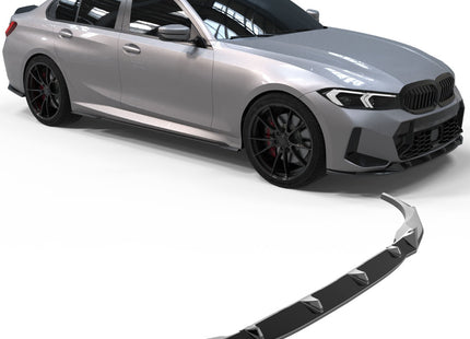 Blanksvart Frontsplitter BMW 3-Serie G20/G21 Facelift 2022+ (M-Paket)