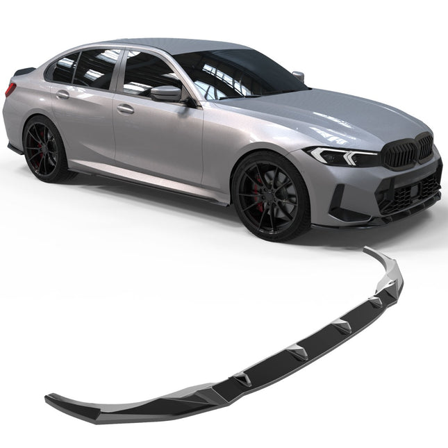 Blanksvart Frontsplitter BMW 3-Serie G20/G21 Facelift 2022+ (M-Paket)