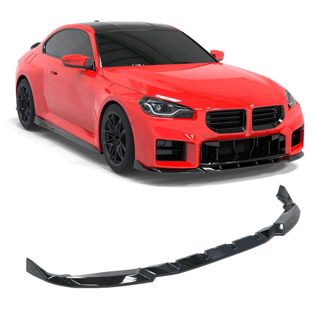 Blanksvart Frontsplitter BMW M2 G87 2023+