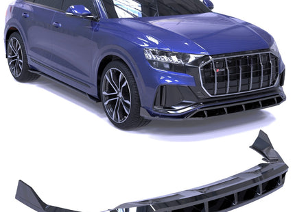 Blanksvart Frontsplitter Audi SQ8 2019-2023