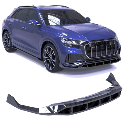 Blanksvart Frontsplitter Audi SQ8 2019-2023