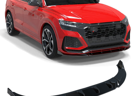 Blanksvart Frontsplitter Audi RSQ8 2020-2024