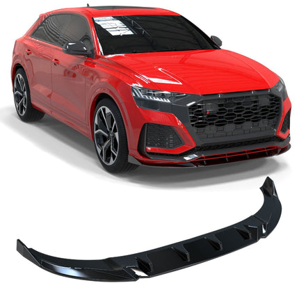 Blanksvart Frontsplitter Audi RSQ8 2020-2024