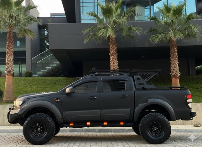 Blanksvarta Karosslister Ford Ranger T6/T7/T8 2012-2022