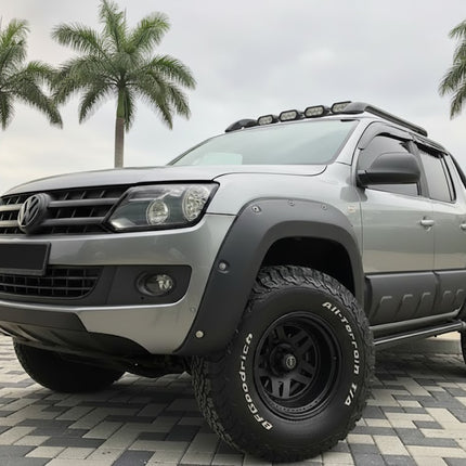 Blanksvarta Karosslister Volkswagen Amarok Mk1 Facelift 2016-2021