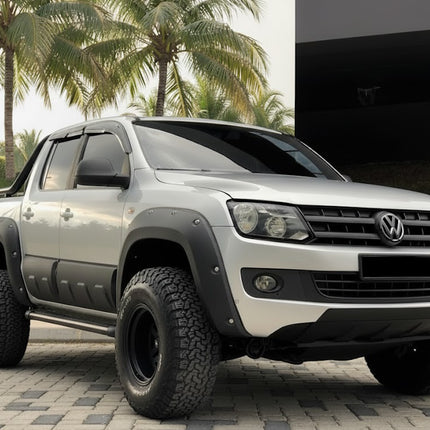 Blanksvarta Karosslister Volkswagen Amarok Mk1 Facelift 2016-2021