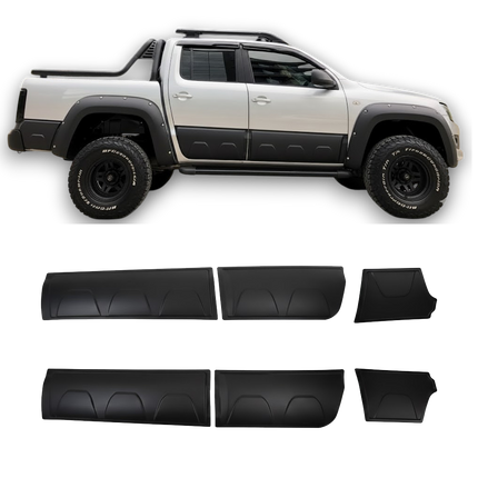 Blanksvarta Karosslister Volkswagen Amarok Mk1 Facelift 2016-2021