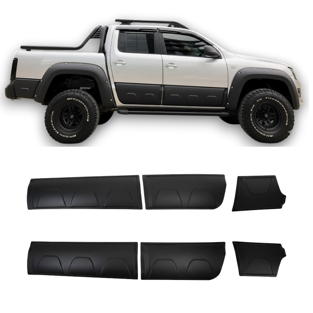 Blanksvarta Karosslister Volkswagen Amarok Mk1 Facelift 2016-2021