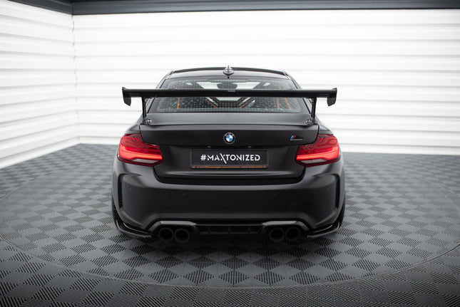 Bakvinge i kolfiber med yttre fästen för BMW M2 F87/2/2-serie M-Paket F22
