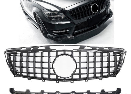 Grill Panamericana GT i svart för Mercedes CLS W218/X218 (före facelift) AMG-Line