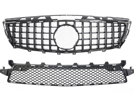 Grill Panamericana GT i svart för Mercedes CLS W218/X218 (före facelift) AMG-Line
