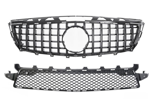 Grill Panamericana GT i svart för Mercedes CLS W218/X218 (före facelift) AMG-Line