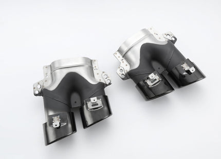 Diffuser med ändrör i blanksvart för Mercedes C-Klass W205/S205