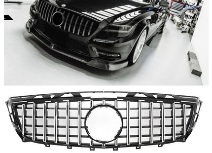 Grill Panamericana GT i krom för Mercedes CLS W218/X218 (före facelift) AMG-Line