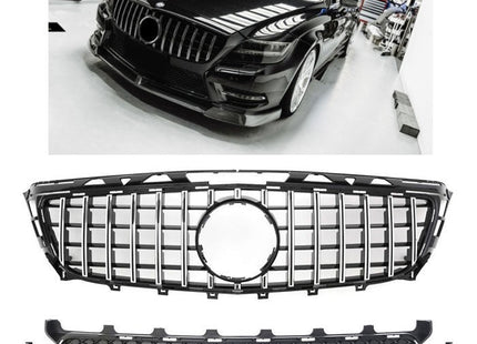 Grill Panamericana GT i krom för Mercedes CLS W218/X218 (före facelift) AMG-Line
