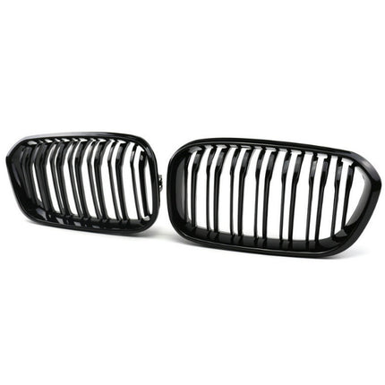 Grillar BMW 1-Serie F20/F21 Dubbelribbade Njurar (Färgval) 15-18 LCI
