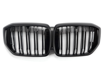 Grill med dubbla ribbor i blanksvart/mattsvart för BMW X5 G05 Facelift
