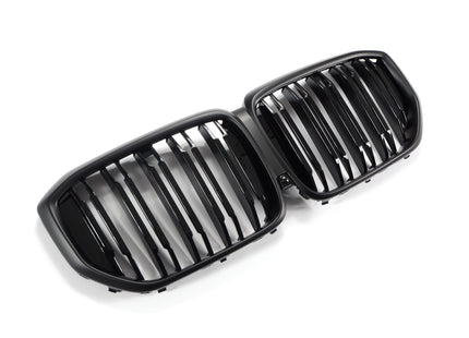 Grill med dubbla ribbor i blanksvart/mattsvart för BMW X5 G05 Facelift