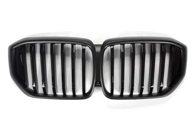 Grill med enkla ribbor i blanksvart/mattsvart för BMW X5 G05 Facelift