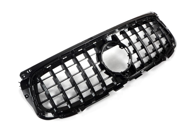 Blanksvart AMG-look Grill GT Mercedes GLB X247 2023+ (AMG-Line)