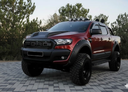 Skärmbreddare i mattsvart för Ford Ranger T6/T7/T8