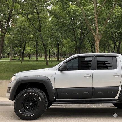 Blanksvarta Skärmbreddare Jumbo Volkswagen Amarok Mk1 2010-2016