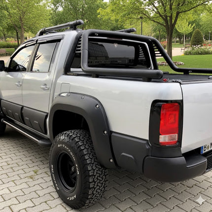Blanksvarta Skärmbreddare Jumbo Volkswagen Amarok Mk1 2010-2016