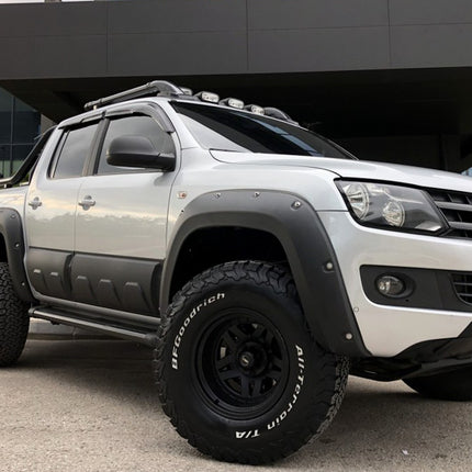 Blanksvarta Skärmbreddare Jumbo Volkswagen Amarok Mk1 Facelift 2016-2021