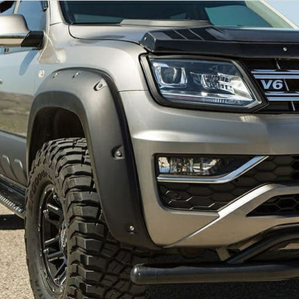 Blanksvarta Skärmbreddare Jumbo Volkswagen Amarok Mk1 Facelift 2016-2021