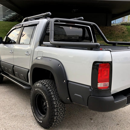 Blanksvarta Skärmbreddare Jumbo Volkswagen Amarok Mk1 Facelift 2016-2021