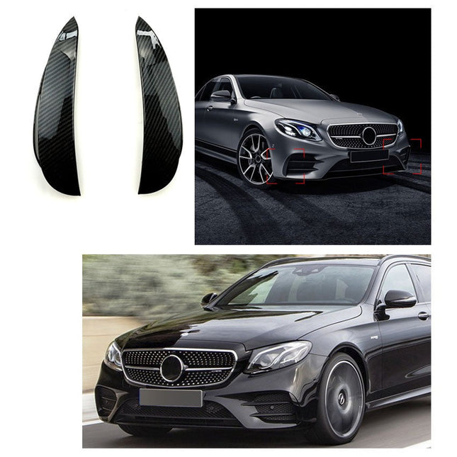 Frontflaps i kolfiberlook för Mercedes E-Klass W213 (före facelift)