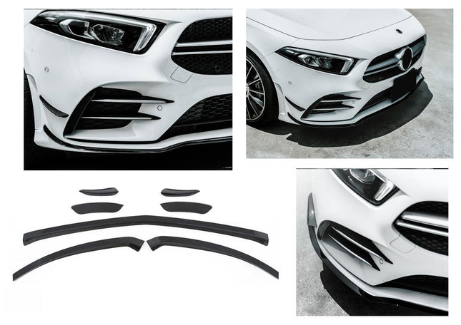 Frontflaps i svart för Mercedes A-Klass W177