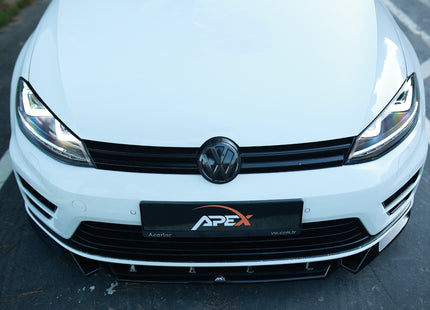 Frontsplitter i blanksvart för VW Golf MK7 R