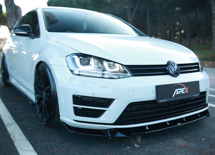 Frontsplitter i blanksvart för VW Golf MK7 R